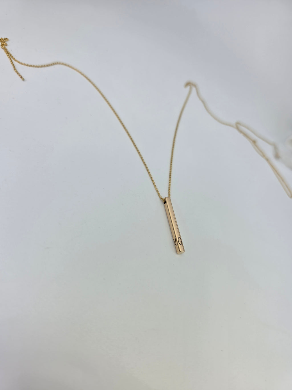 Personalized Vertical Bar Necklace