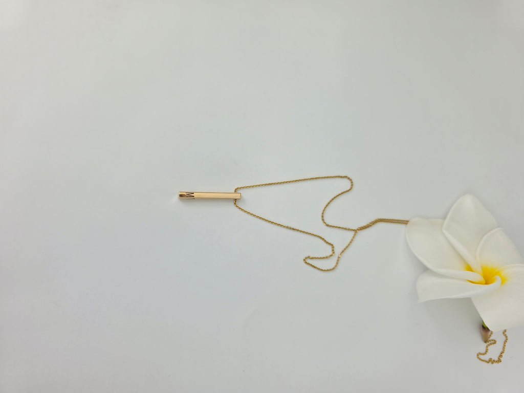 Personalized Vertical Bar Necklace