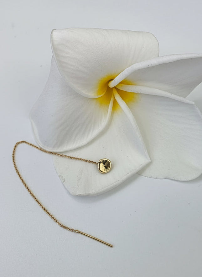 Personalized Disc Threader Earring