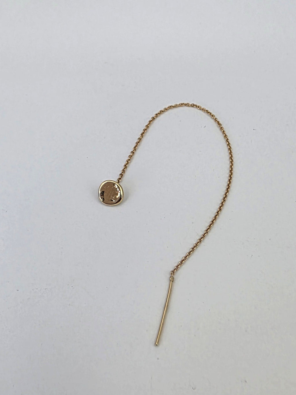 Personalized Disc Threader Earring