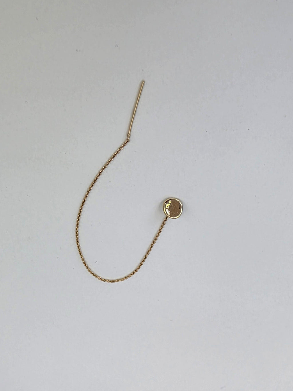 Personalized Disc Threader Earring