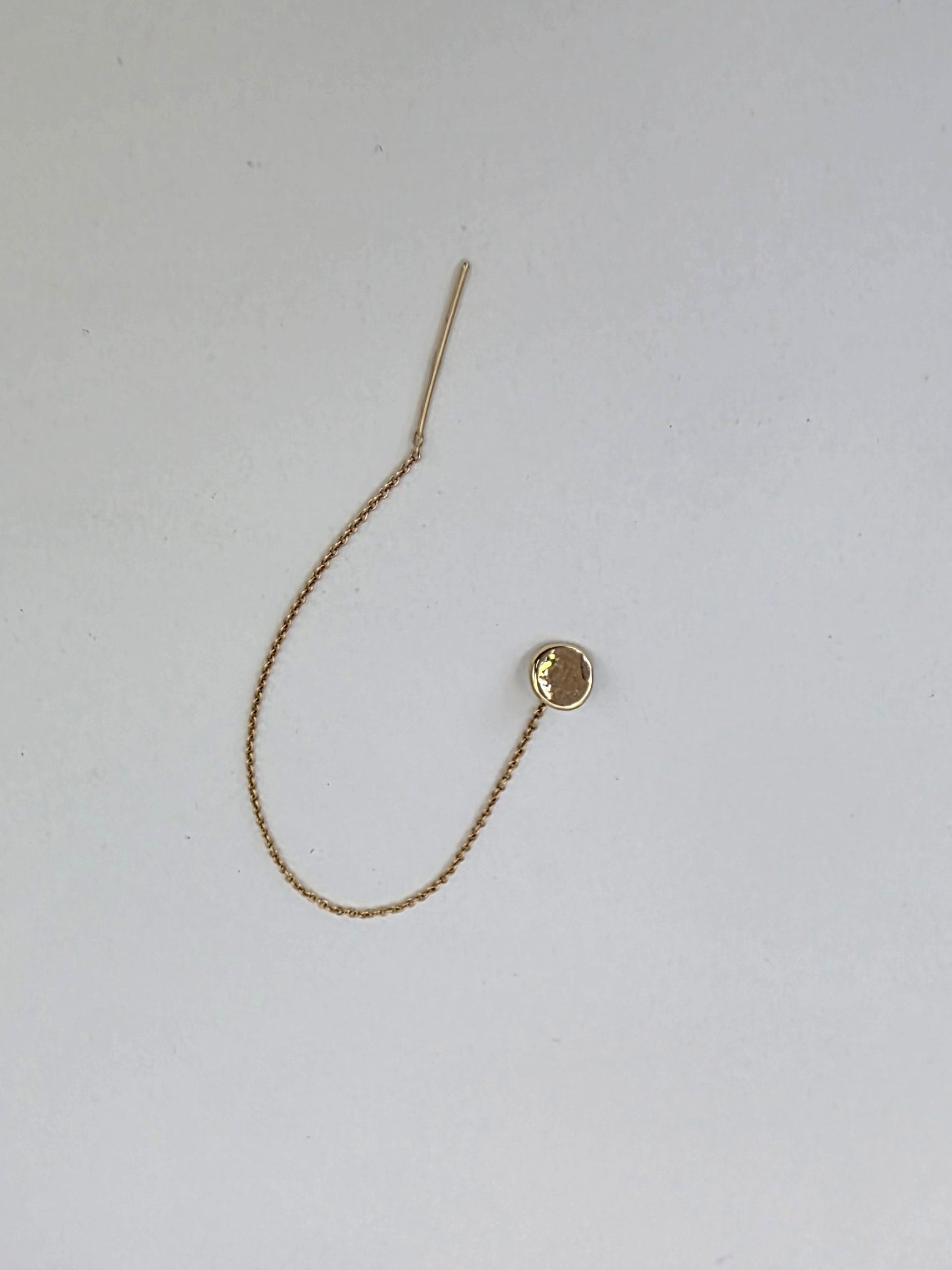 Personalized Disc Threader Earring