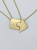 Perfect Match Puzzle Necklace Set - Best Friends or Mother & Daughter