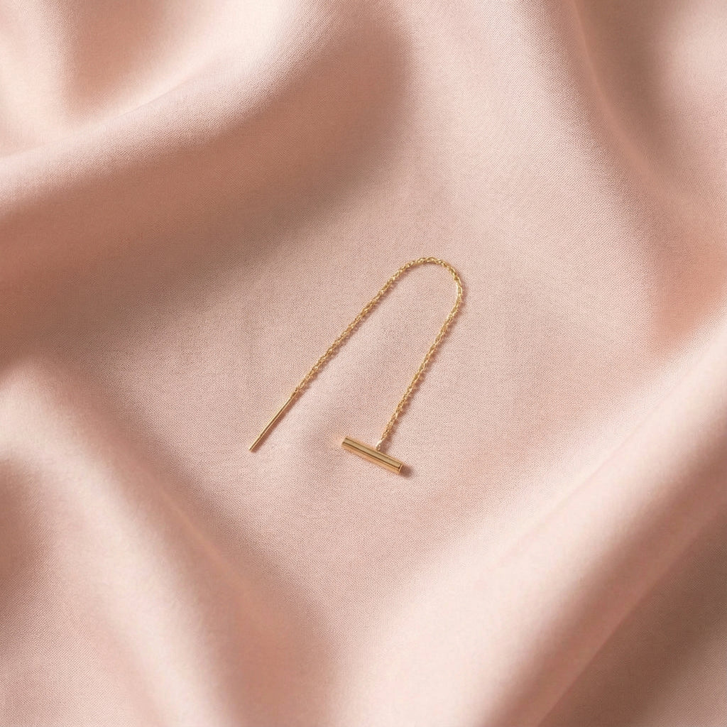 Personalized Disc Threader Earring