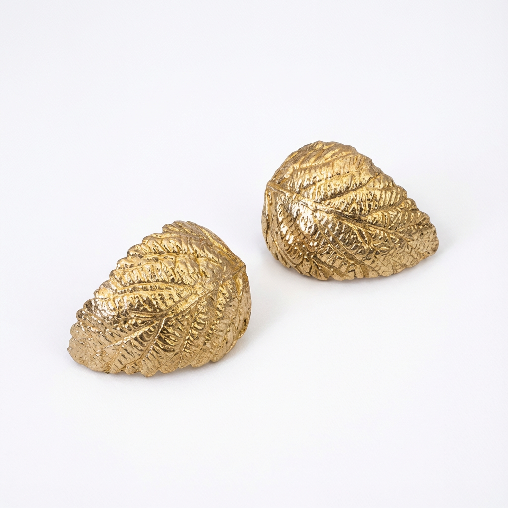 Botanical Leaf Stud Earrings