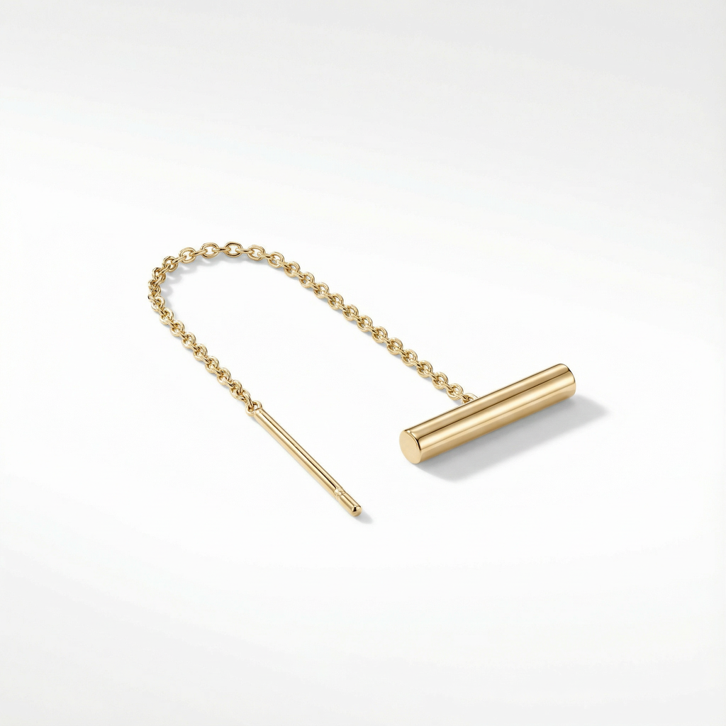 Personalized Disc Threader Earring