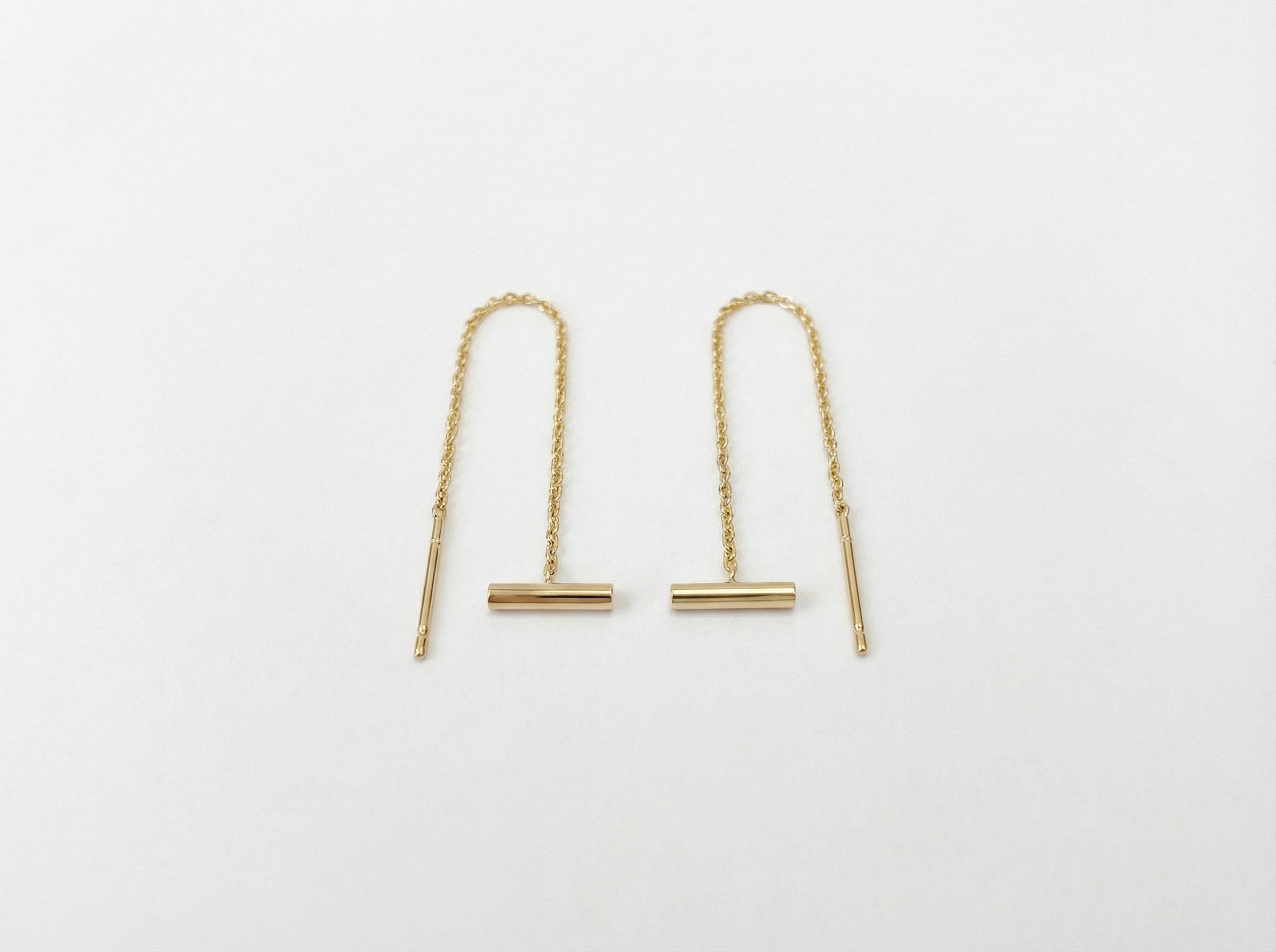 Personalized Disc Threader Earring