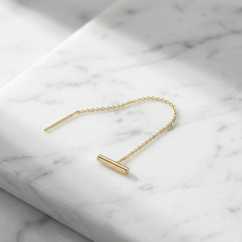 Personalized Disc Threader Earring