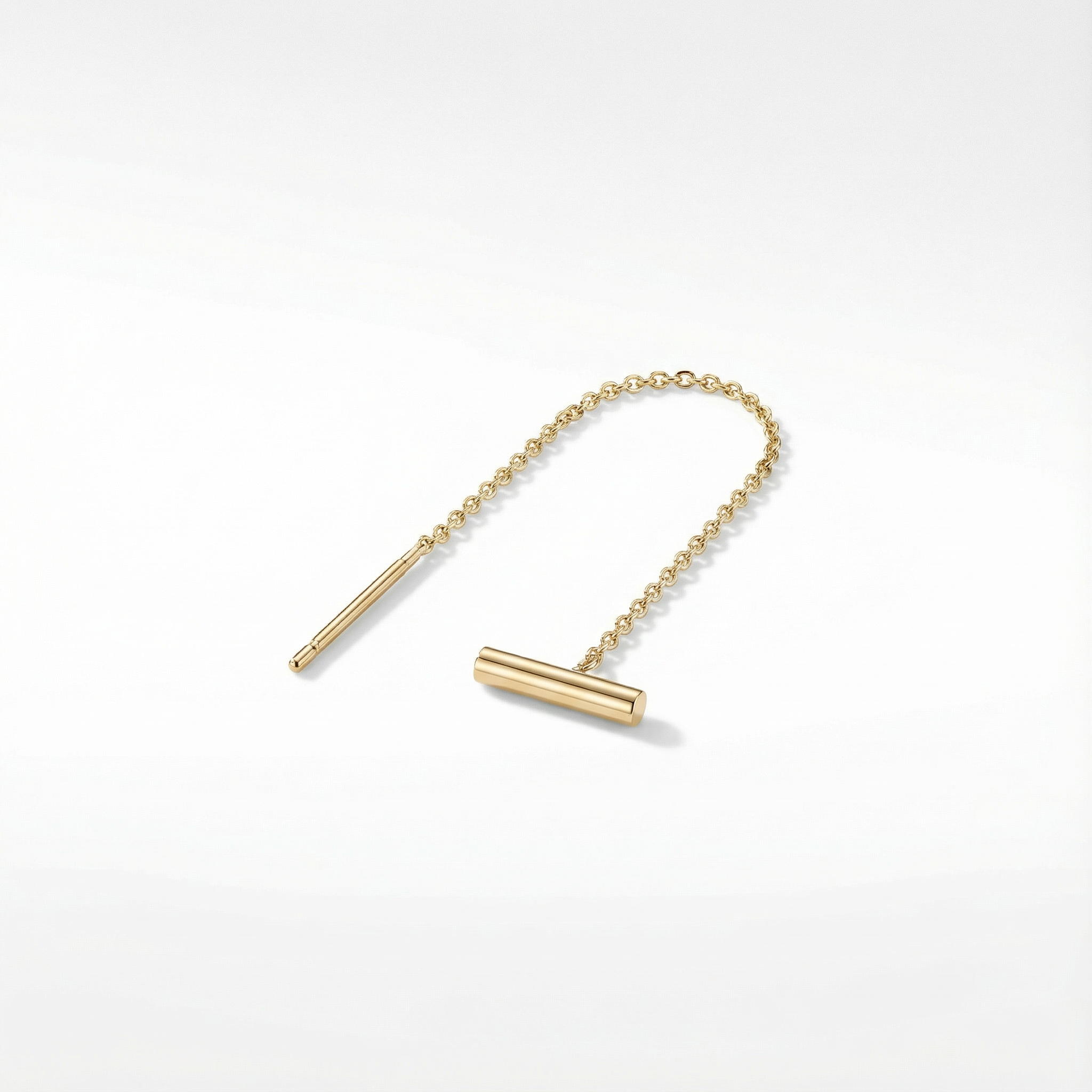 Personalized Disc Threader Earring